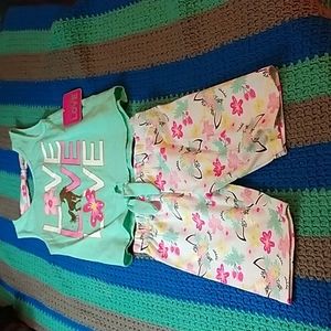 A 2 piece set tank and shorts